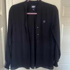 Chase navy blue button down